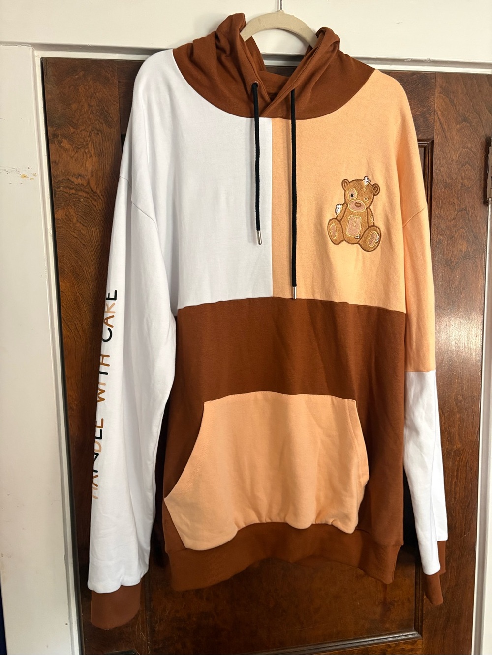 Dream Clothing HQ "Handle With Care" Patches the Dream Teddy Bear Hoodie 2XL